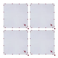 Fashion Alnour Moroccan Motif Embroidered Napkin Set Tableware