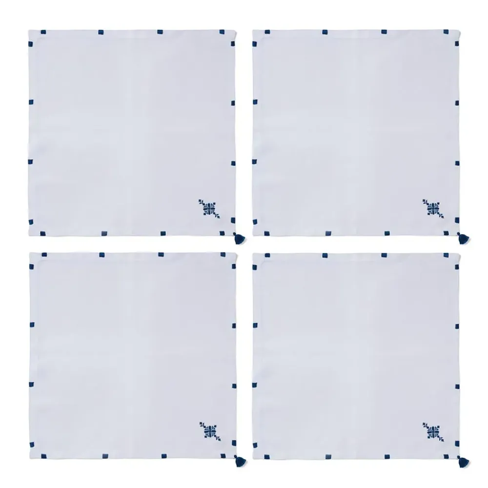 Fashion Alnour Moroccan Motif Embroidered Napkin Set Tableware