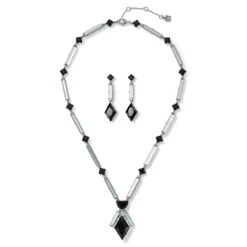 Best American Deco Pendant Necklace And Long Pendant Earrings Set Jewelry Sets