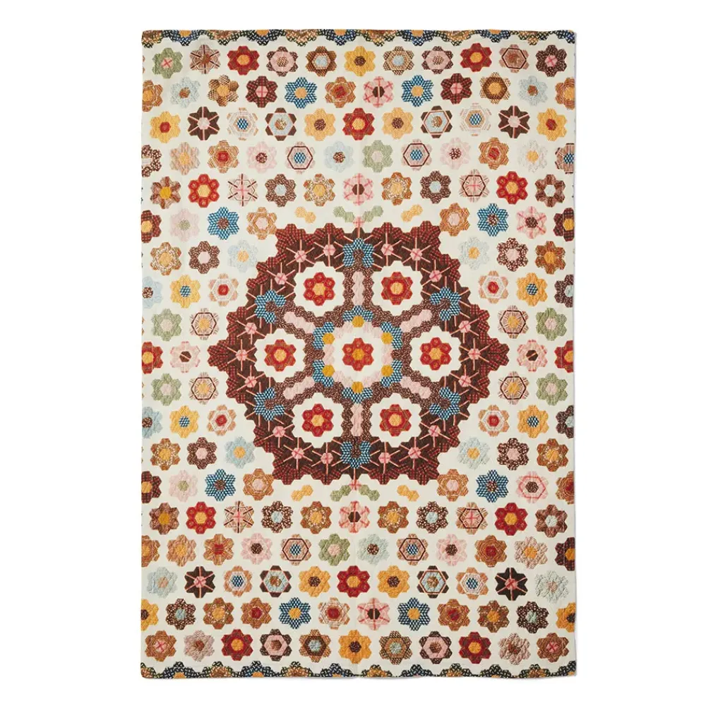 Hot American Quilt Tea Towel Decorative Accents