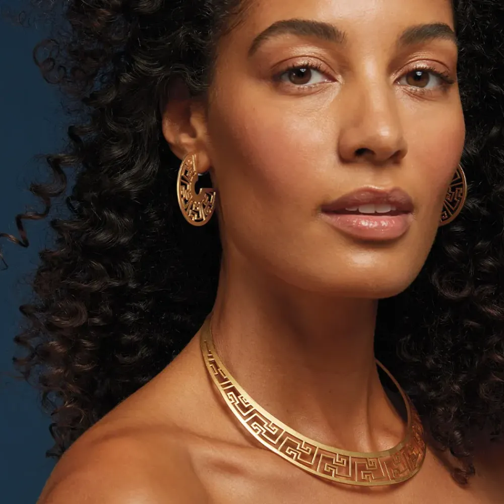 Discount Ancient Fretwork Collar Necklace Necklaces