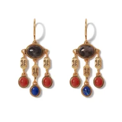 Fashion Ancient Gems Chandelier Earrings Earrings