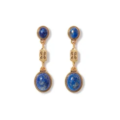 Outlet Ancient Gems Multistone Statement Necklace And Triple-Drop Lapis Earrings Set Jewelry Sets