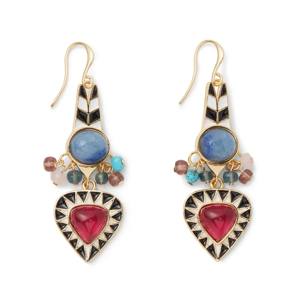 Best Atef Crown Statement Drop Earrings Earrings