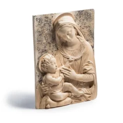 Outlet Benedetto Da Maiano: Virgin And Child Plaque Decorative Accents