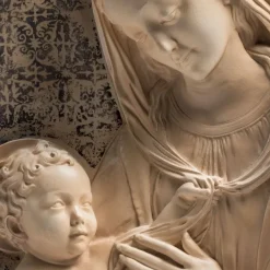 Outlet Benedetto Da Maiano: Virgin And Child Plaque Decorative Accents
