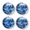 Discount Blue & White American River View Salad Plate Set Tableware