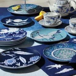 Sale Blue & White Salad Plate Set Tableware