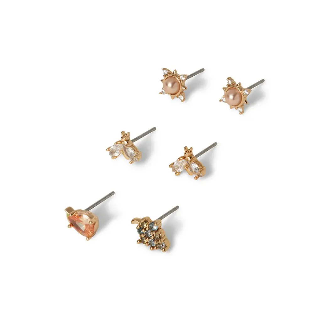 Sale British Tree Of Life Fruit, Insects, And Stars Stud Earring Set Earrings