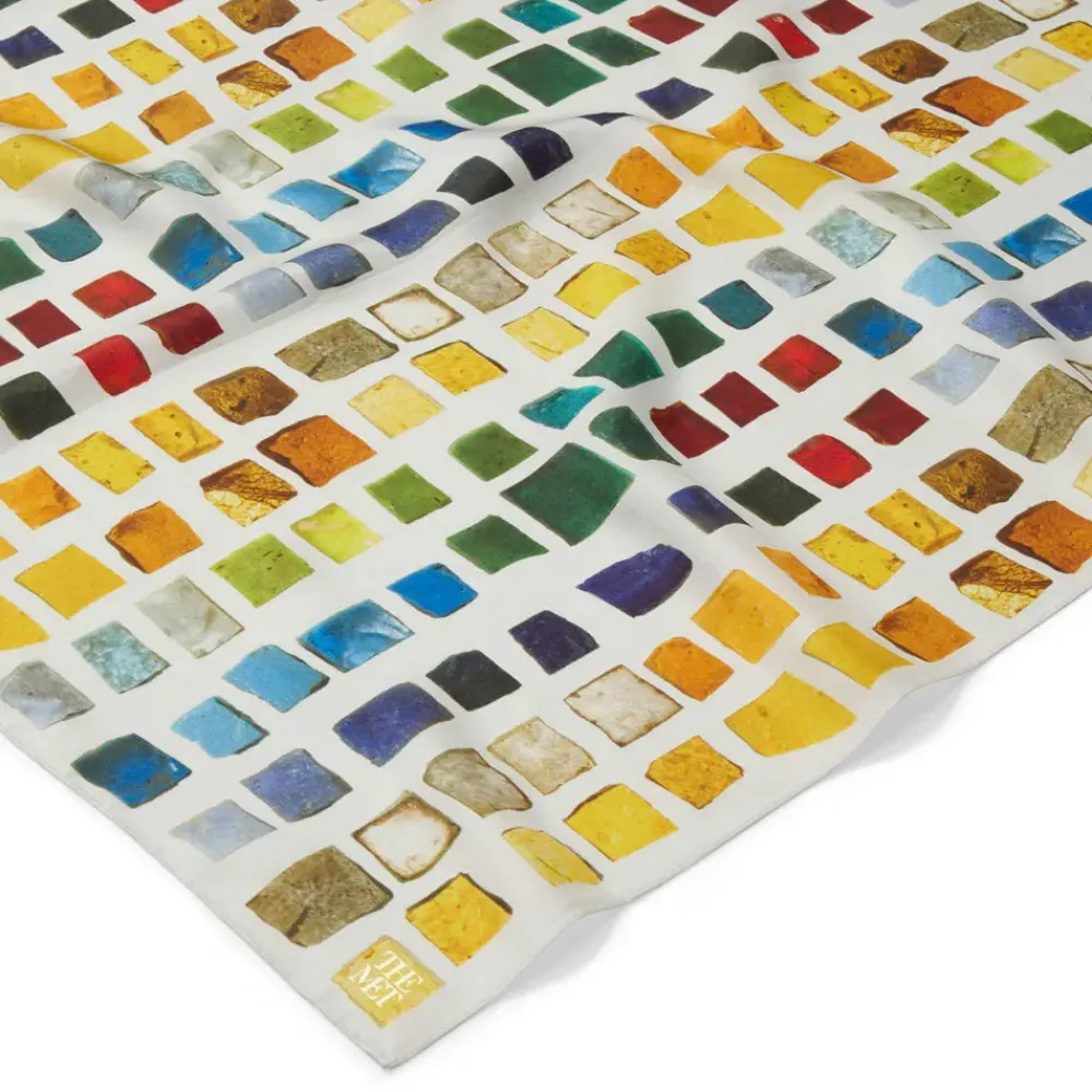 Clearance Byzantine Tesserae Oblong Silk Scarf Scarves & Wraps