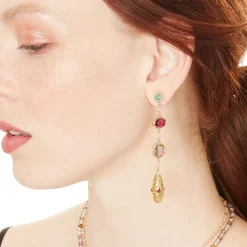 Discount Cascading Gems Drop Earrings Earrings