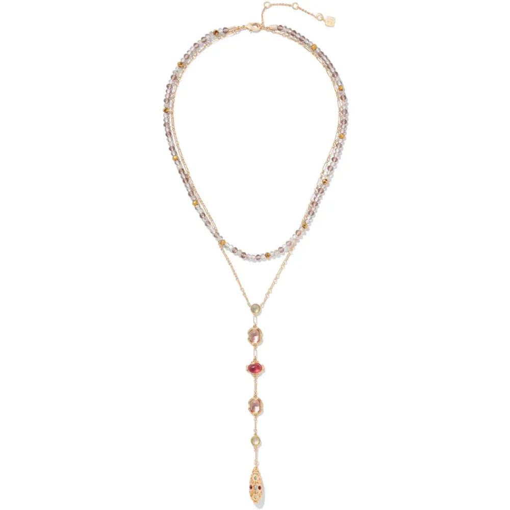 Hot Cascading Gems Y-Necklace Necklaces