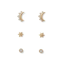 Clearance Celestial Symbols Stud Earrings Set Earrings