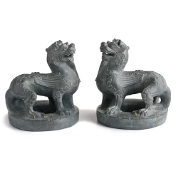 Clearance Chinese Guardian Figure Bookends Decorative Accents