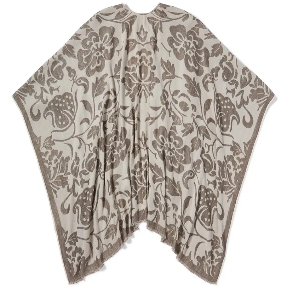 Discount Chinese Lotus Oversize Ruana Clothing