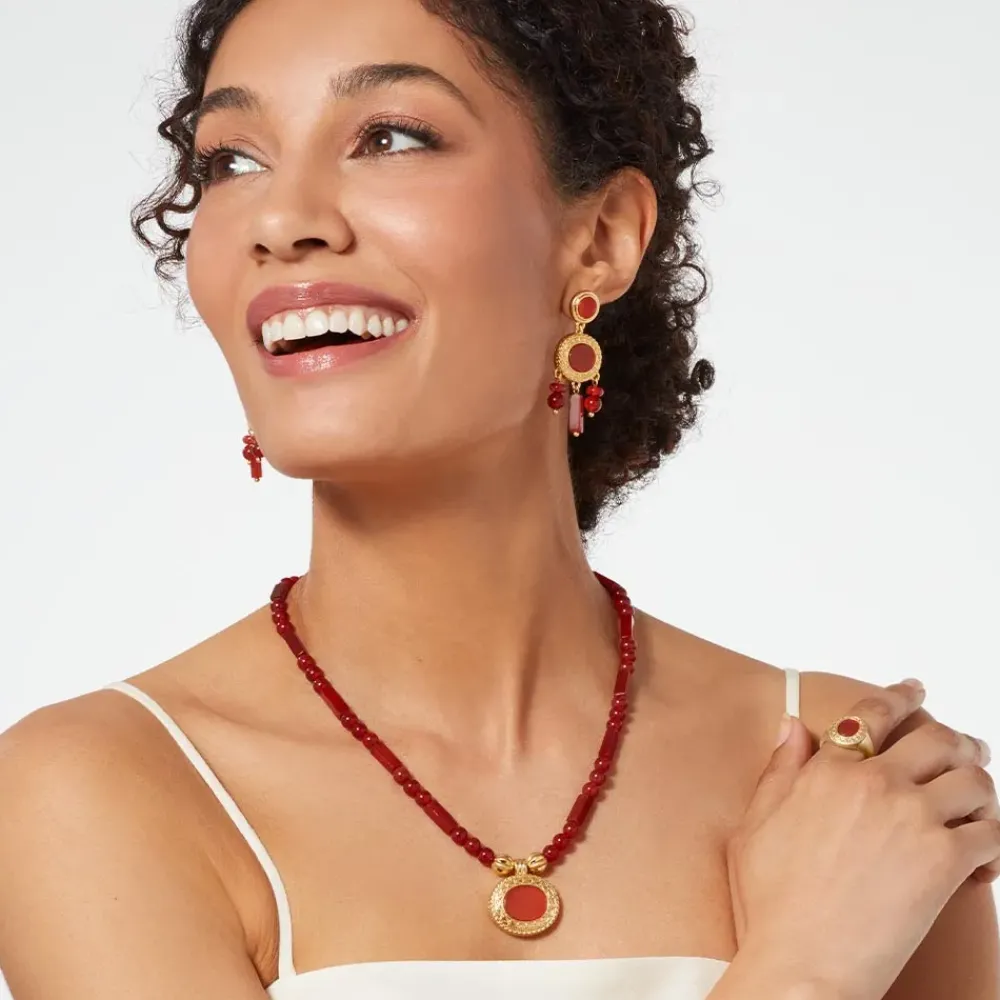 Fashion Classical Carnelian Chandelier Earrings Earrings