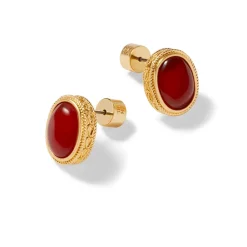 Clearance Classical Carnelian Stud Earrings Earrings