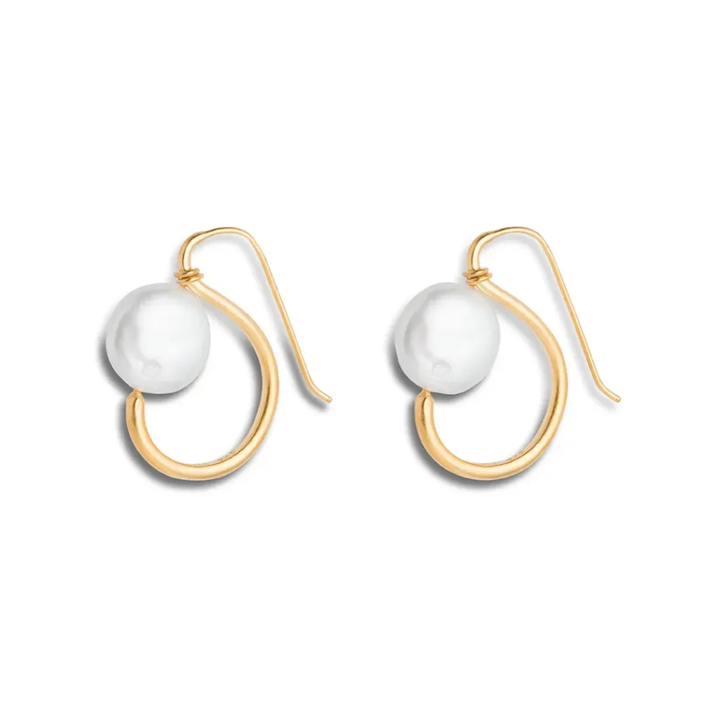 Clearance Coin Pearl Earrings Earrings