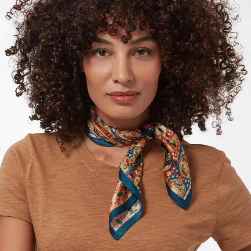 Online Coptic Horsemen Silk Neckerchief Scarves & Wraps