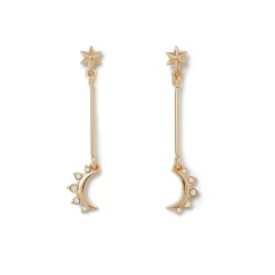 Discount Crescent Moon Drop Earrings Earrings