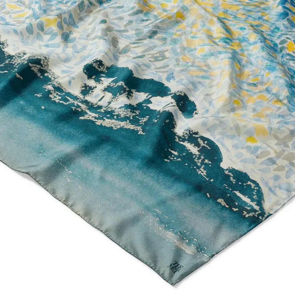 Sale Cross Landscape With Stars Square Silk Scarf Scarves & Wraps