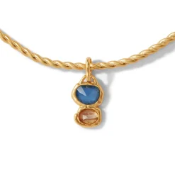 Fashion Cypriot Twist Collar Necklace And Triple-Drop Earrings Set Jewelry Sets