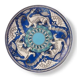 Clearance De Morgan Stylized Dragons Serving Plate Tableware