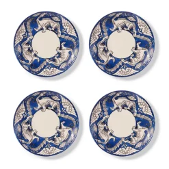Online De Morgan Stylized Dragons Salad Plate Set Tableware