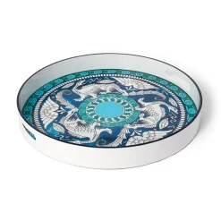 Online De Morgan Stylized Dragons Lacquer Tray Decorative Accents