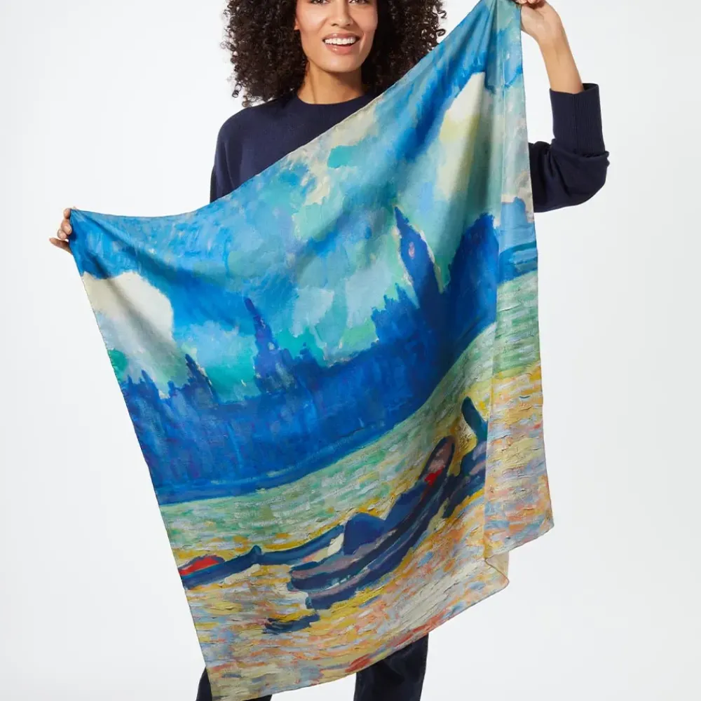 Clearance Derain Palace Of Westminster Silk Scarf Scarves & Wraps