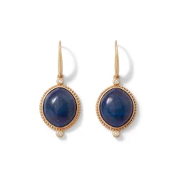 Best Egyptian Hathor Lapis Drop Earrings Earrings
