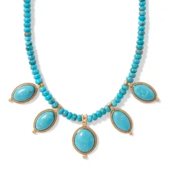 Online Egyptian Hathor Turquoise Multi-Drop Necklace Necklaces