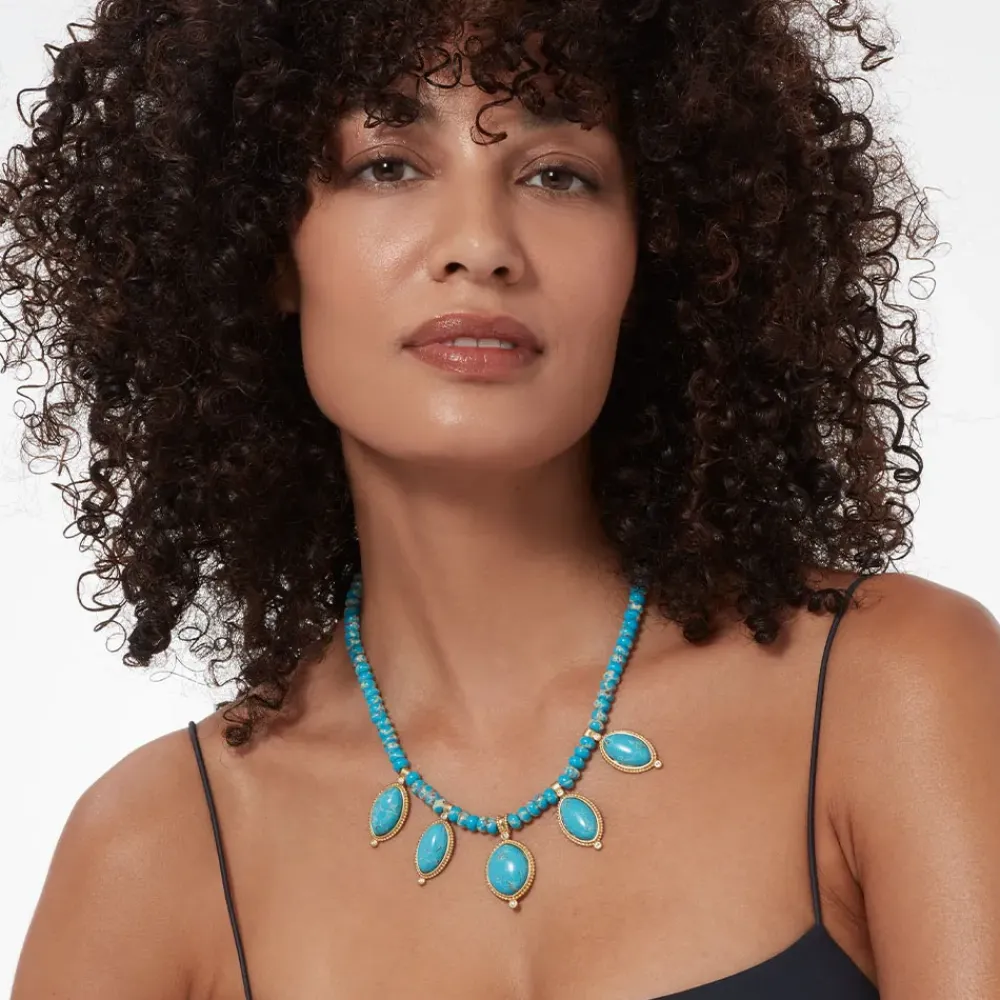 Online Egyptian Hathor Turquoise Multi-Drop Necklace Necklaces