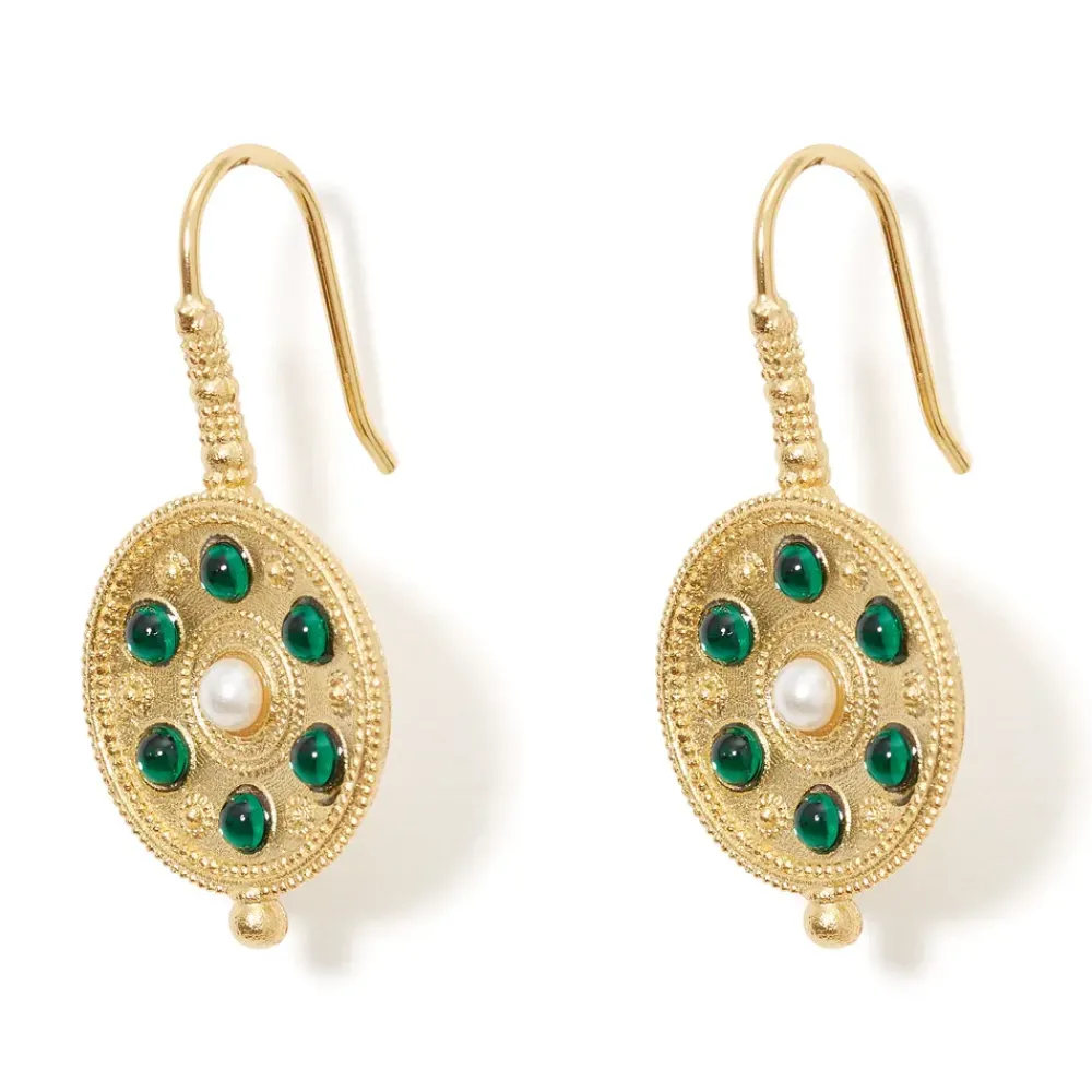 Best Embellished Disc Drop Earrings Earrings
