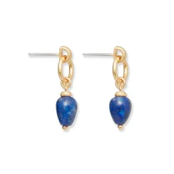 Discount Etruscan Lapis Doorknocker Earrings Earrings