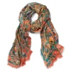 Sale Flora And Fauna Oversize Cashmere-Blend Shawl Scarves & Wraps