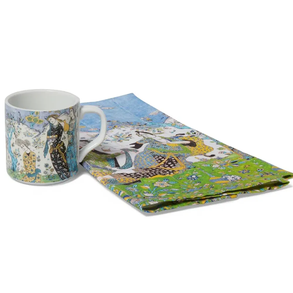 Clearance Garden Gathering Mug And Tea Towel Set Tableware