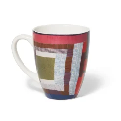 Hot Gee'S Bend Pettway Quilt Design Covered Mug With Tea Infuser Tableware