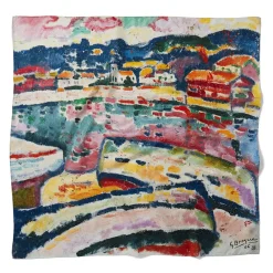 Sale Georges Braque Boats On The Beach At L'Estaque Square Silk Scarf Scarves & Wraps