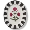 Sale Good Earth Blooming Poppies Oval Platter Tableware