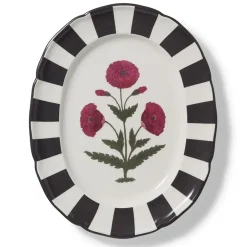 Sale Good Earth Blooming Poppies Oval Platter Tableware