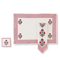 Outlet Good Earth Blooming Poppies Napkin Set Tableware