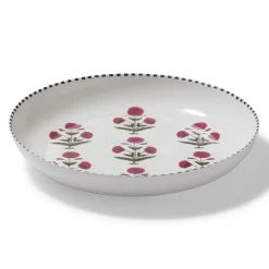 Best Good Earth Blooming Poppies Round Serving Dish Tableware