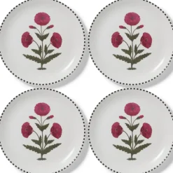 Online Good Earth Blooming Poppies Dinner Plate Set Tableware
