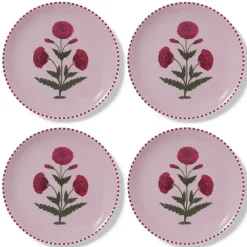 Online Good Earth Blooming Poppies Dinner Plate Set Tableware