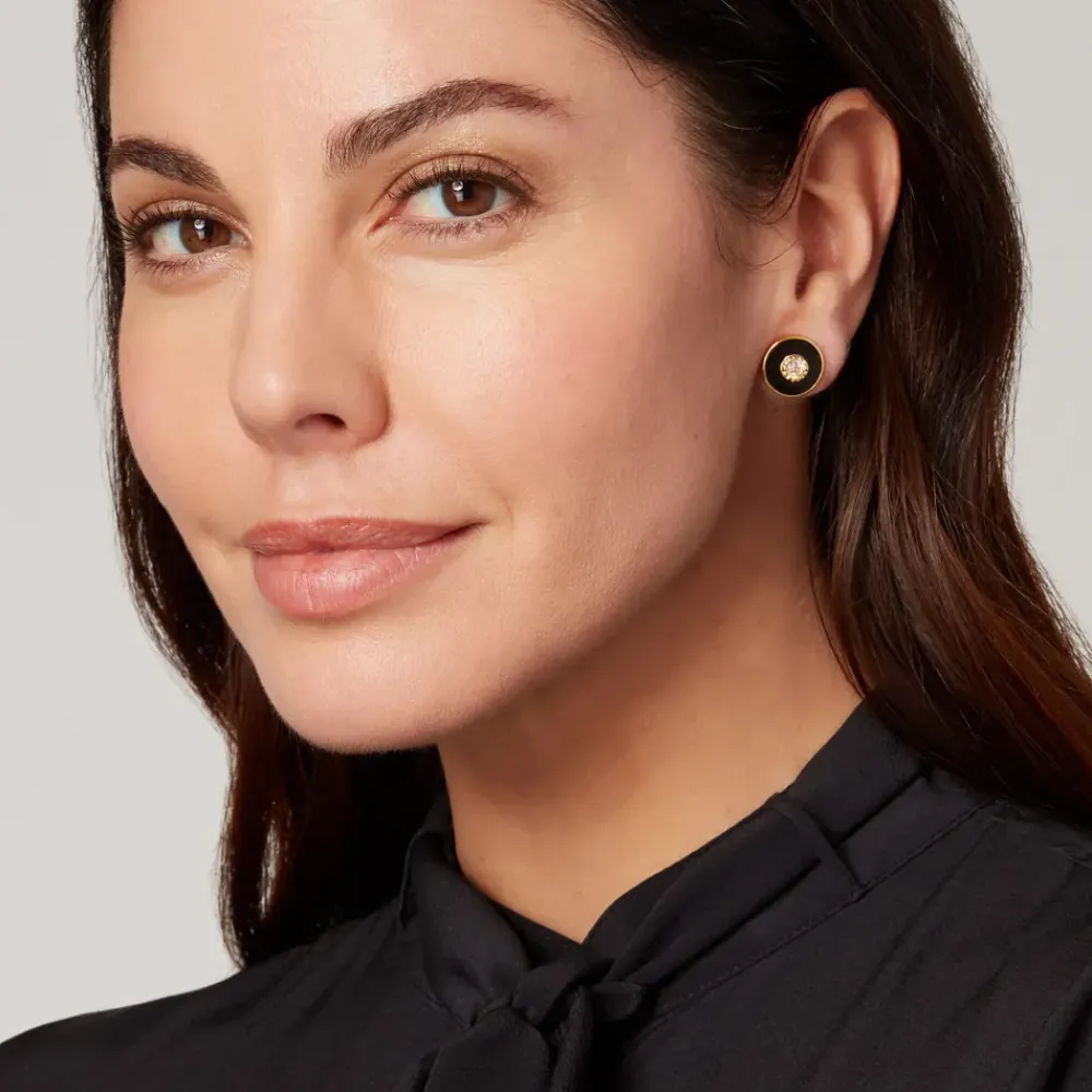 New Hand-Enameled Jeweled Earrings Earrings