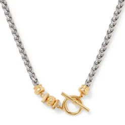 Fashion Hellenistic Two-Tone Collar Necklace Necklaces