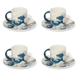Online Hokusai Great Wave Espresso Cup And Saucer Tableware