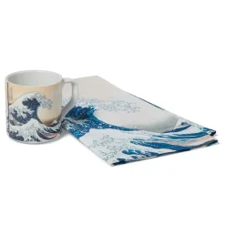 Outlet Hokusai Great Wave Mug And Tea Towel Set Tableware