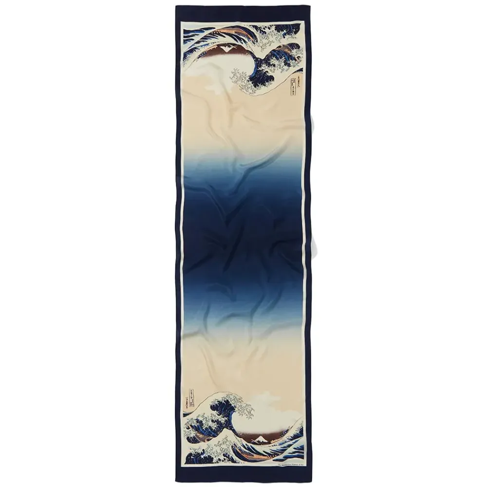 Fashion Hokusai Great Wave Oblong Silk Scarf Scarves & Wraps